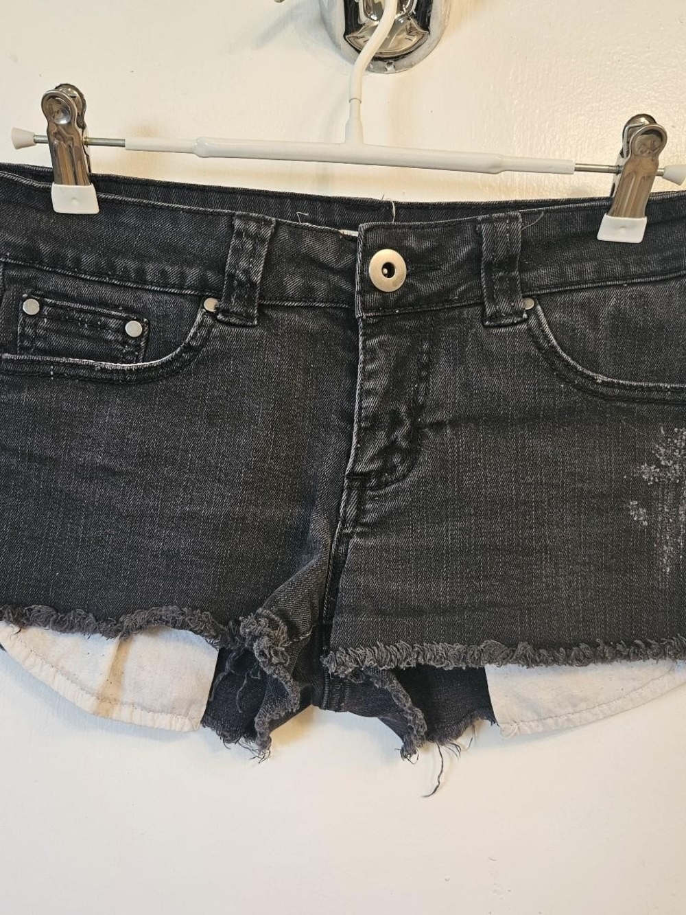 Forever 21 Black Denim Shorts